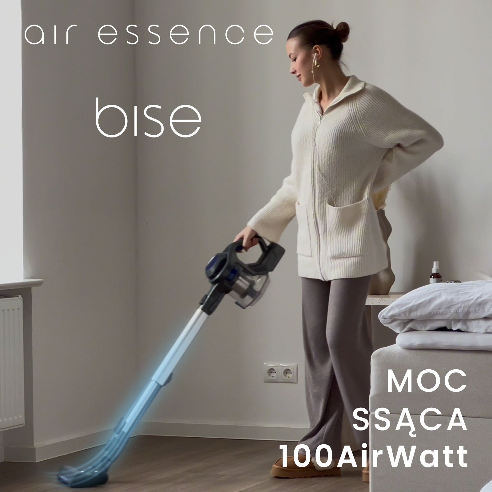 фото Вертикальний + ручний пилосос (2в1) Air Essence Bise 100AW