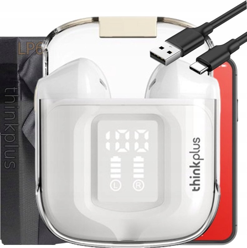 фото Навушники TWS Lenovo LP6 Pro White