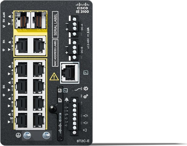 фото Комутатор керований Cisco IE-3100-8T2C-E