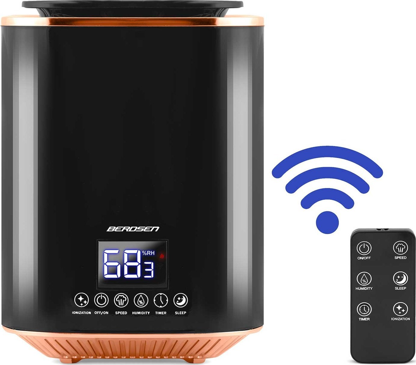 фото Зволожувач повітря Berdsen BD-502 Black