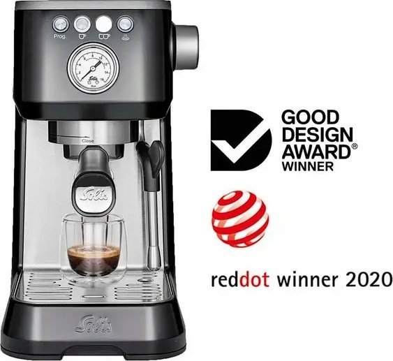 фото Ріжкова кавоварка еспресо Solis Barista Perfetta Plus 1170 v2 Black