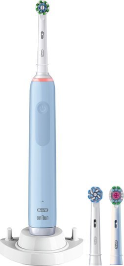 фото Електрична зубна щітка Oral-B Pro 3 3770 Cross Action Blue
