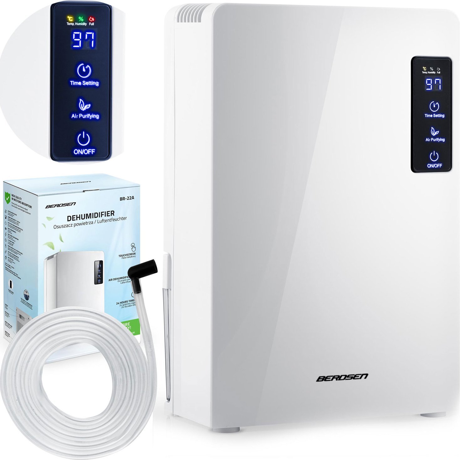 фото Осушувач повітря Berdsen BR-22A White
