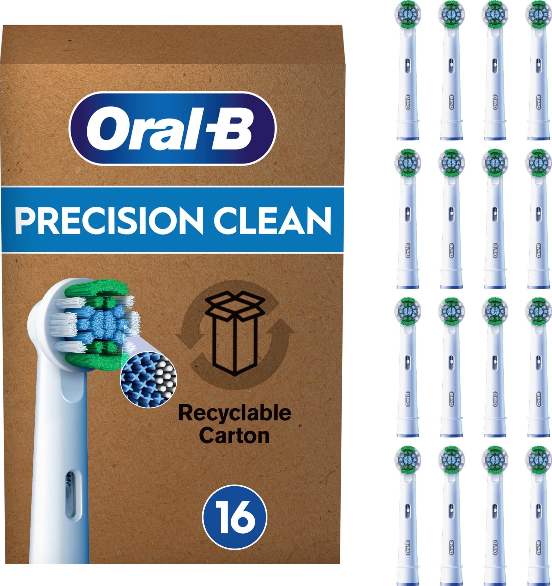 Końcówka Oral-B Oral-B Aufsteckbürsten Precision Clean - 16er