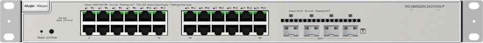 фото Комутатор керований рівня 3 Ruijie Reyee RG-NBS5200-24GT4XS-P