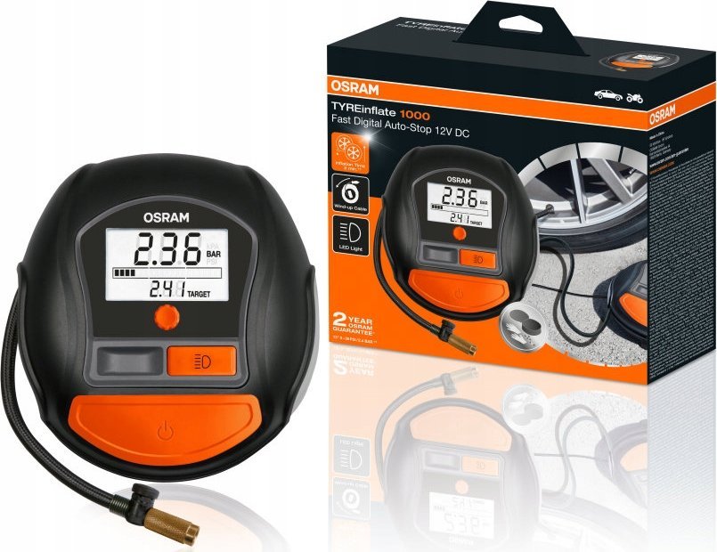 фото Автомобільний компресор (електричний) Osram TYRE inflate 1000