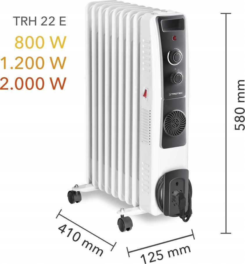 фото Обігрівач олійний Trotec TR-TRH20E