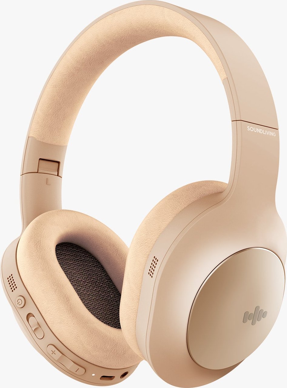 фото Навушники з мікрофоном Soundliving Wave Beige