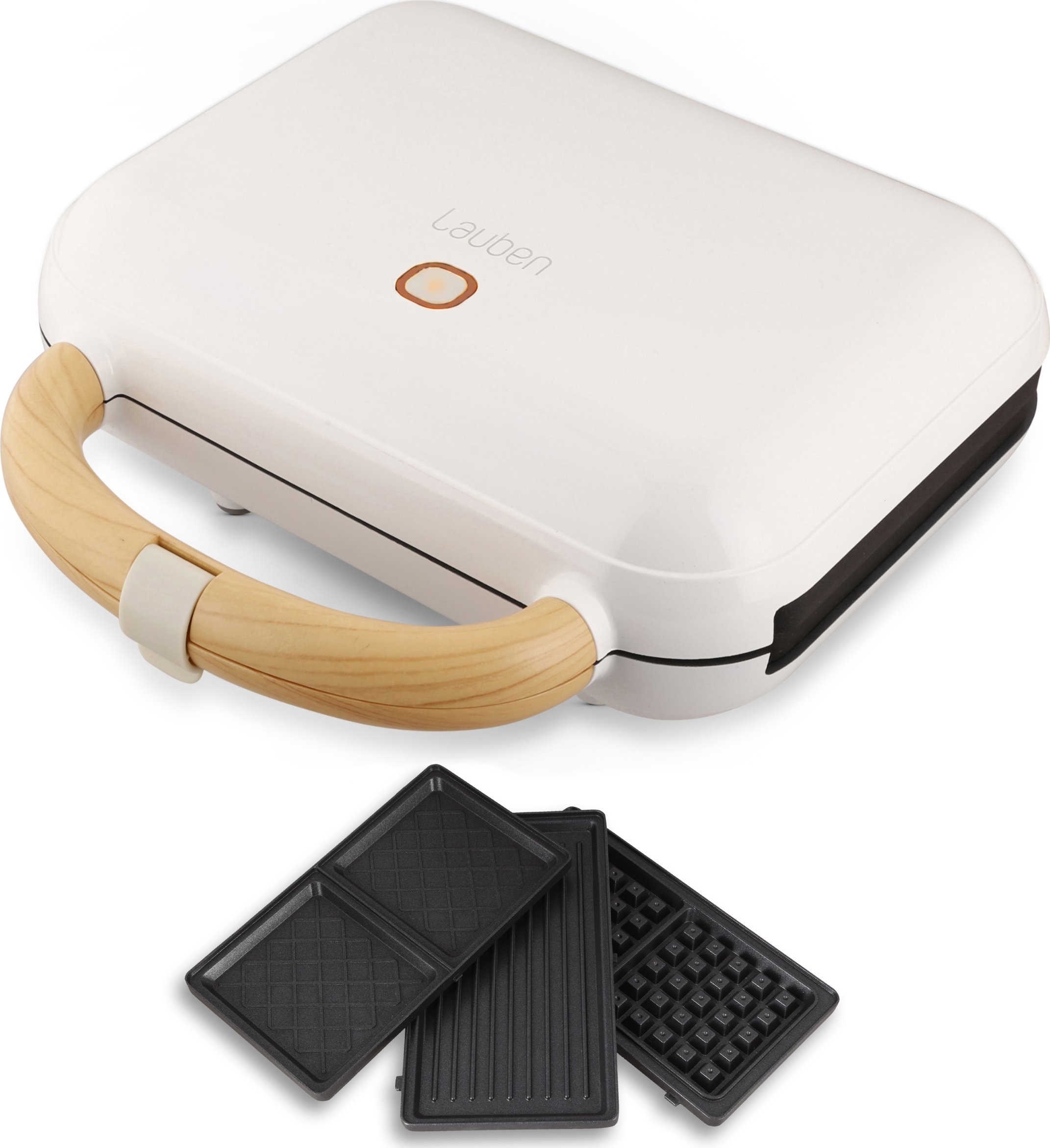 фото Мультимейкер (Бутербродниця-Вафельниця-Гриль) Lauben LBNSM900WW