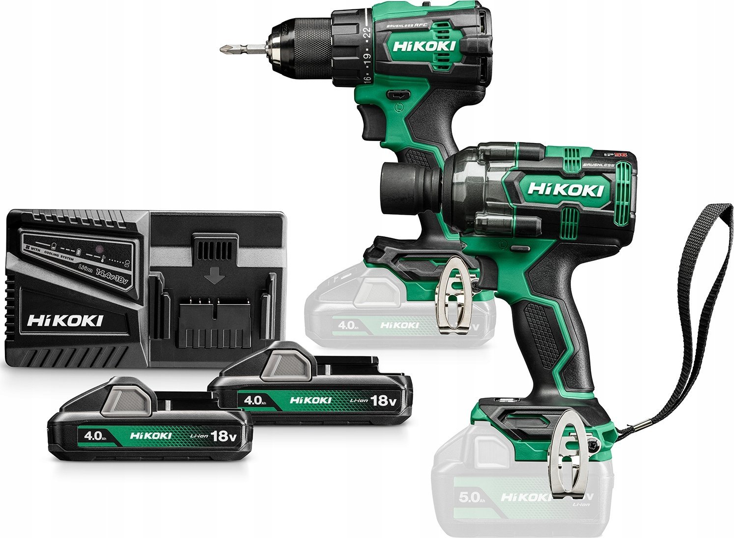 фото Набір інструментів Hikoki KC18DEWLZ