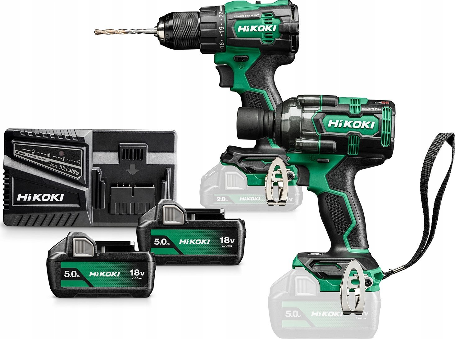 фото Набір інструментів Hikoki KC18DEWMZ