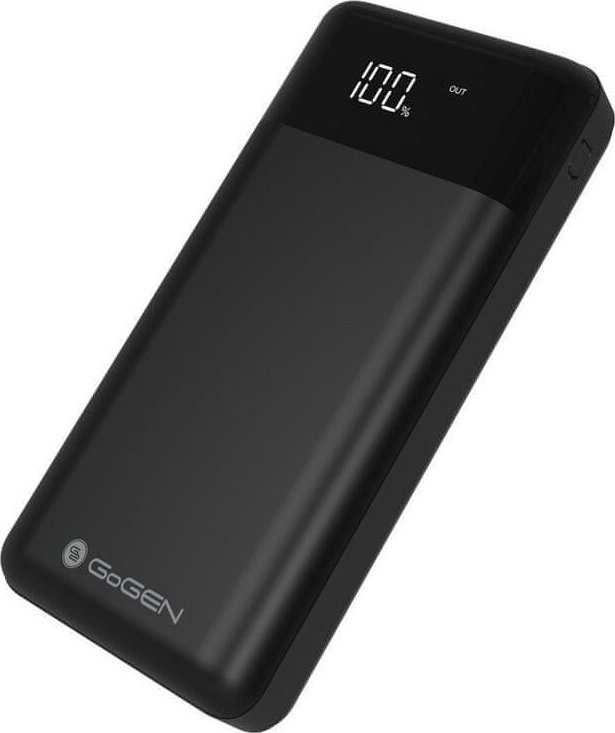 фото Зовнішній акумулятор (павербанк) GoGen PB300001B 30000mAh Black