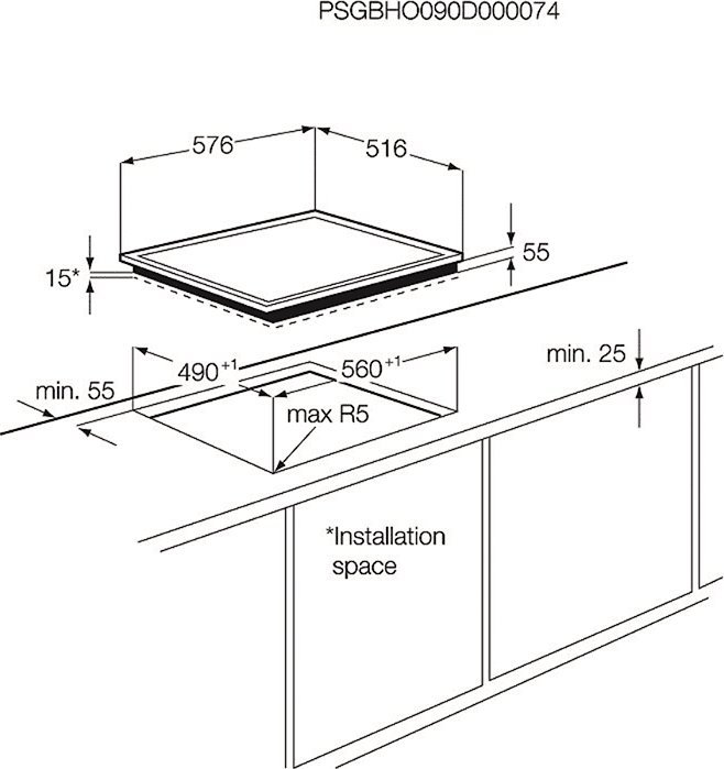 фото Електрична варильна поверхня AEG HK634021XB