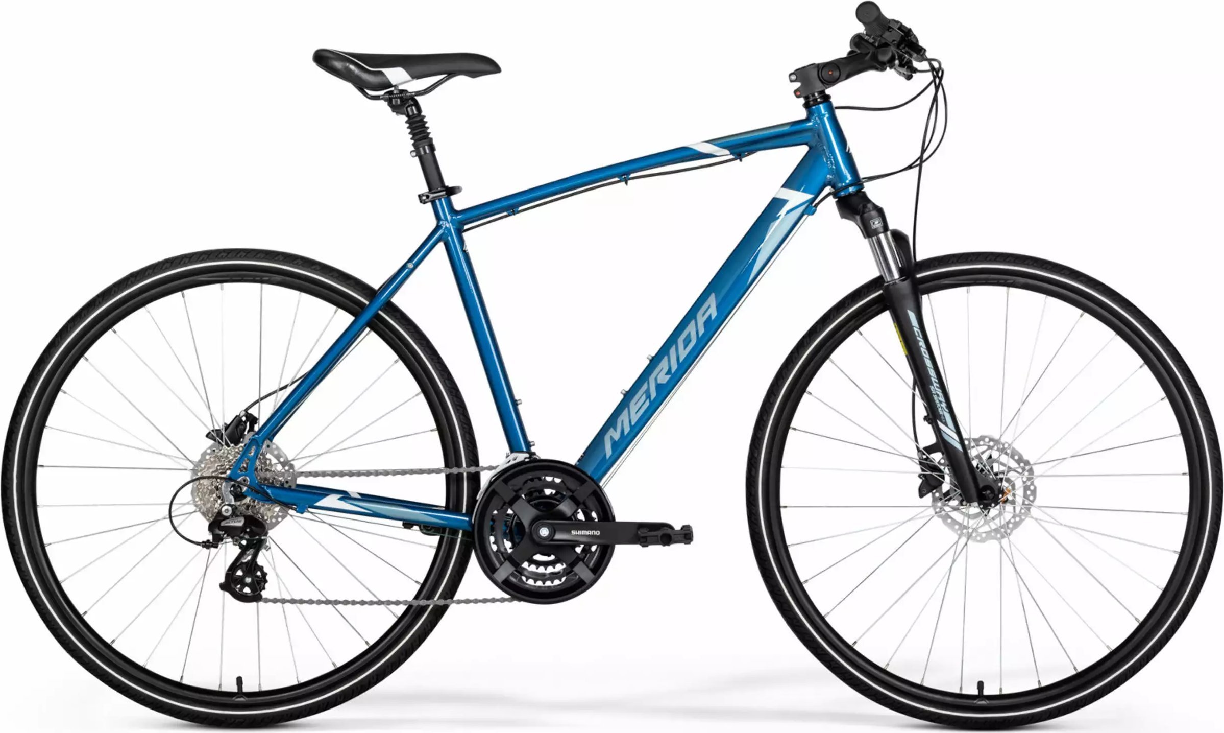 фото Велосипед гібрид Merida Crossway 15 28 22/23 XL Steel Blue
