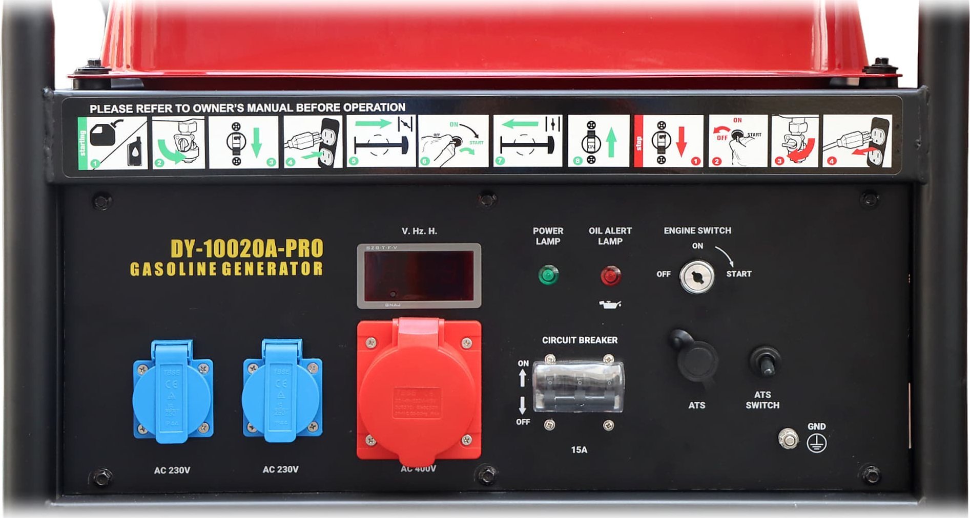 фото Бензиновий генератор Dynamo DY-10020A-PRO