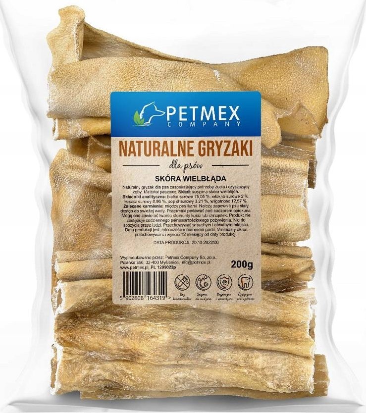 Petmex PETMEX Skóra wielbłąda - Przysmak dla psa - 200g