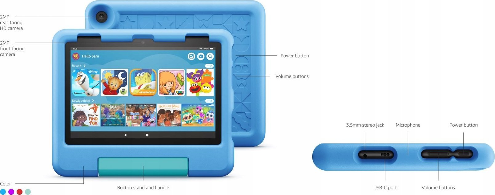 фото Планшет Amazon HD 8 Kids Edition 32 GB Red (B09BG87FR9)