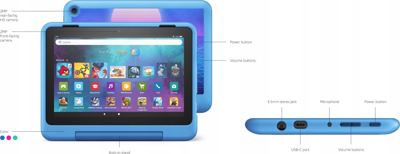 фото Планшет Amazon HD 8 Kids Pro 32 GB Blue (B09BG613SC)