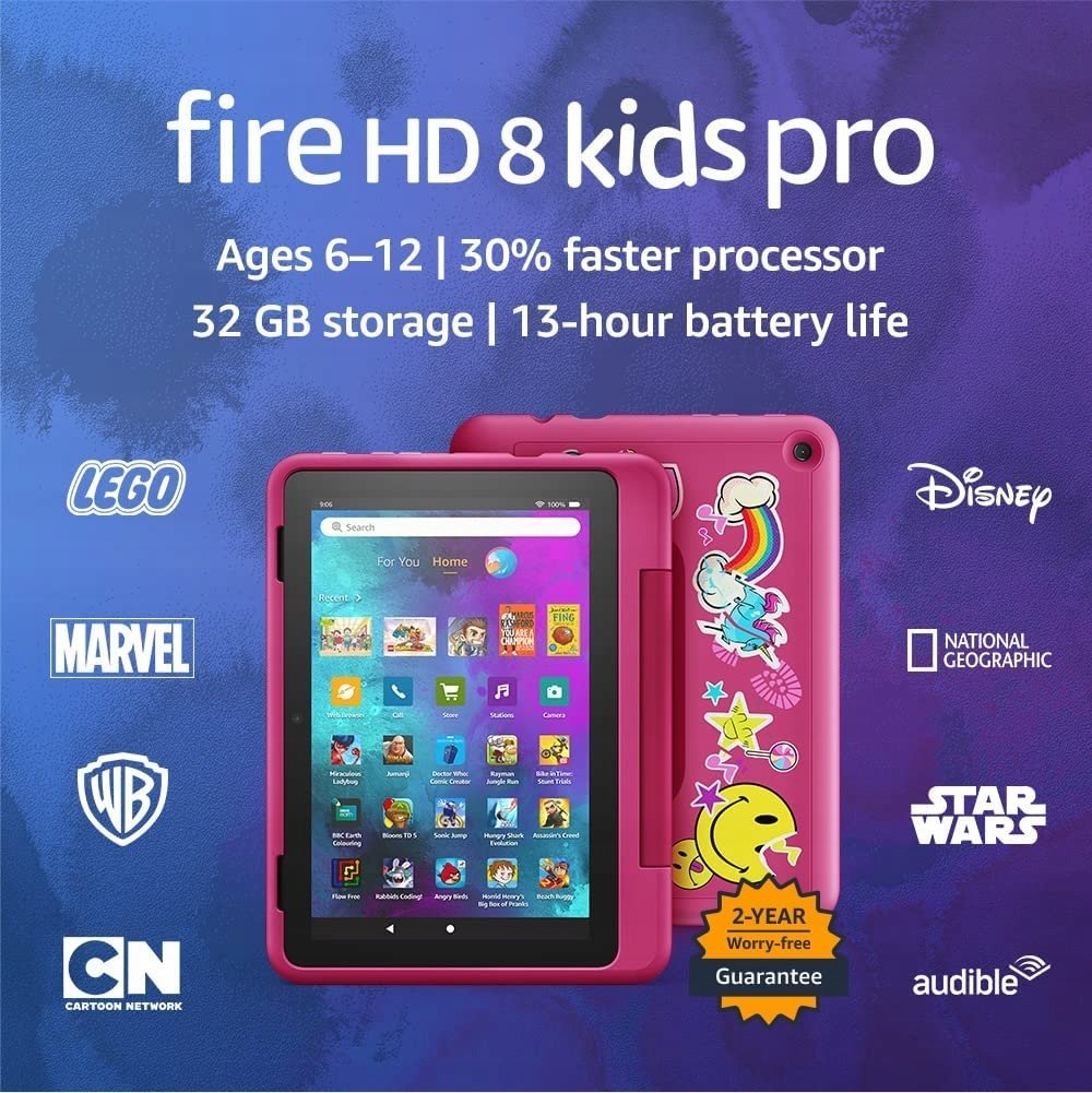 фото Планшет Amazon HD 8 Kids Pro 32 GB Різнобарвний (B09BG3FFD1)