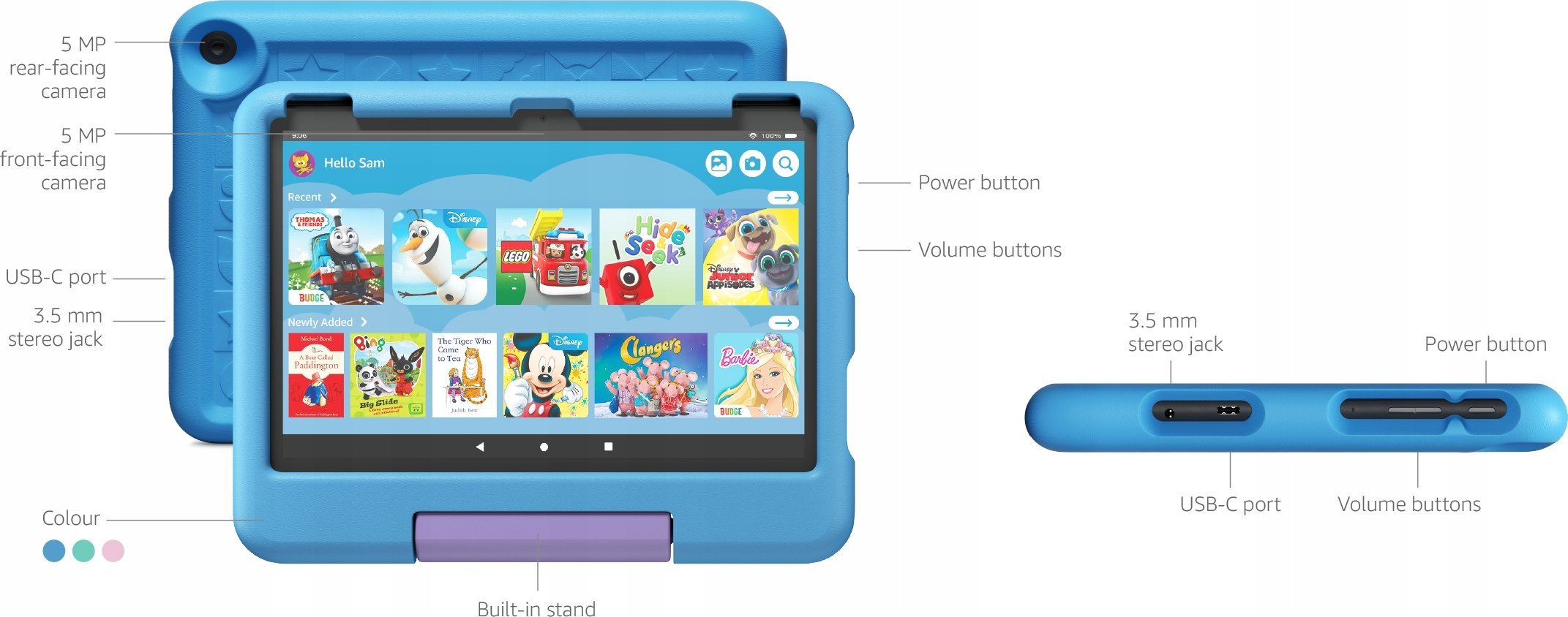 фото Планшет Amazon HD 10 Kids Edition 32 GB Pink (B0BL5SH7RM)