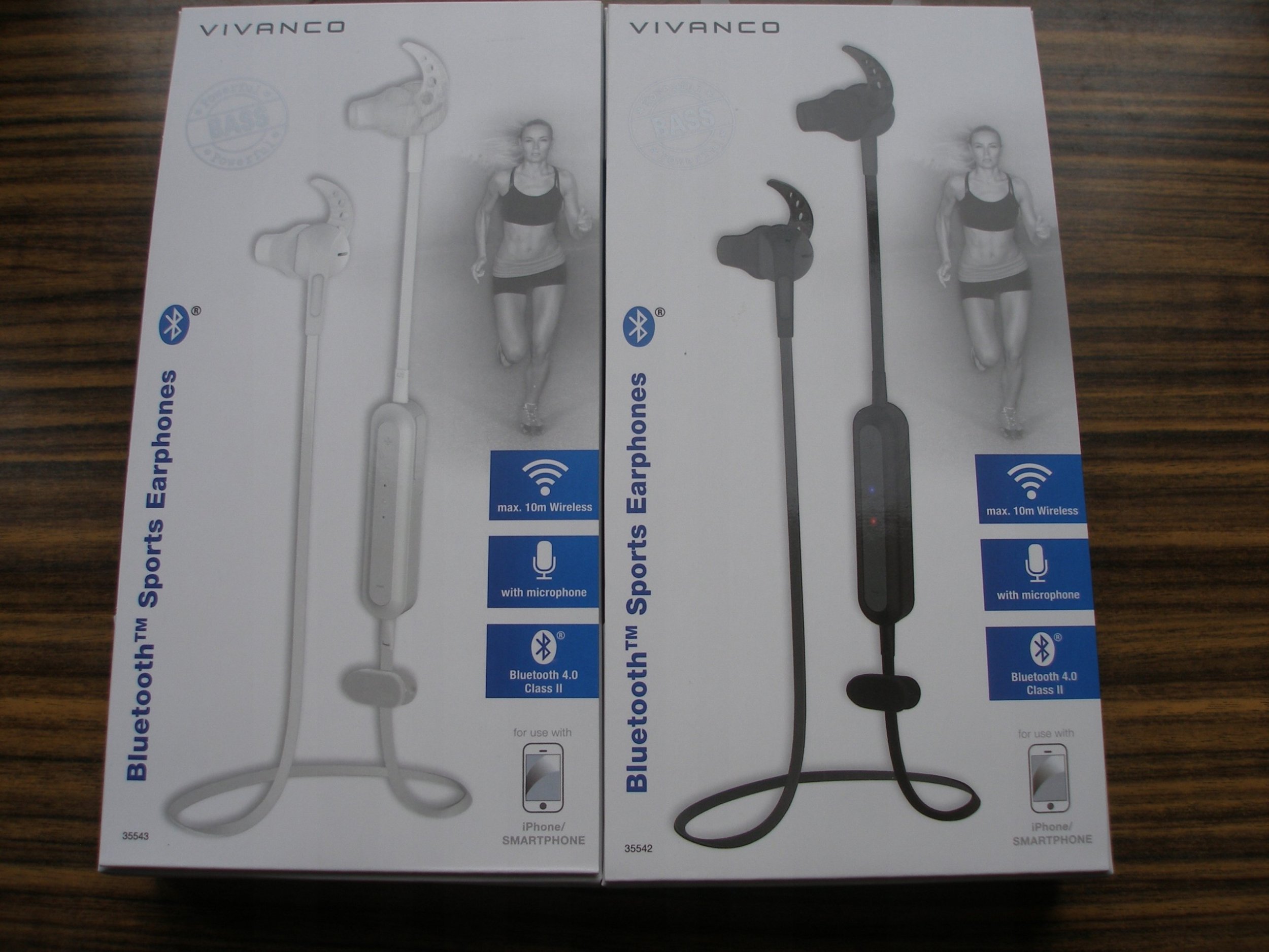 фото Навушники з мікрофоном Vivanco Sport Air 4 White (35543)