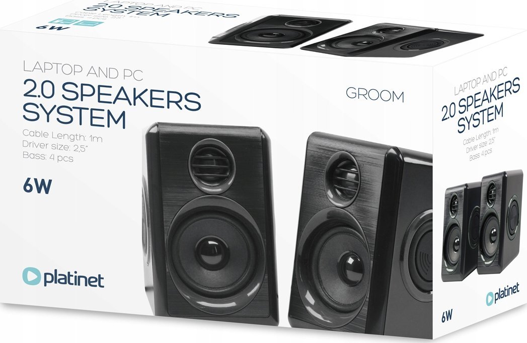 фото Мультимедійна акустика Platinet Groom PSGB Black