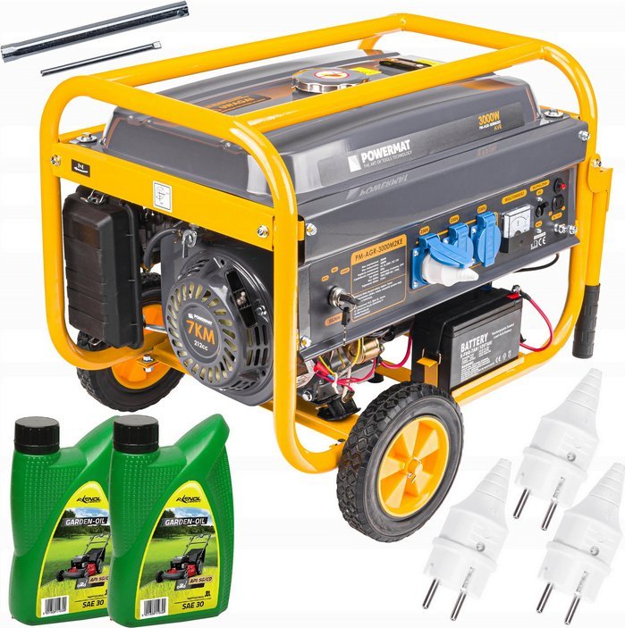 фото Бензиновий генератор PowerMat PM-AGR-3000M2KE