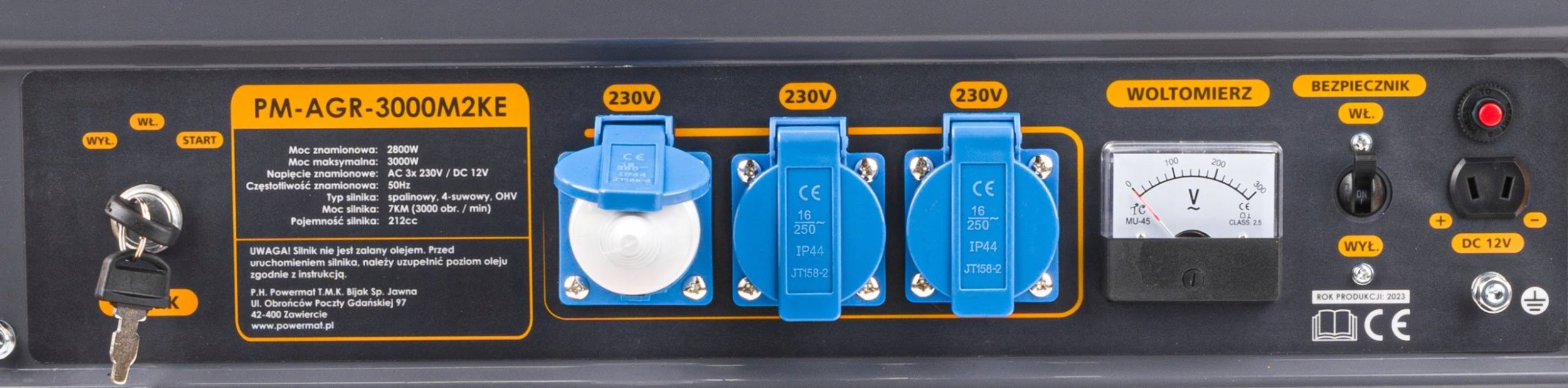 фото Бензиновий генератор PowerMat PM-AGR-3000M2KE