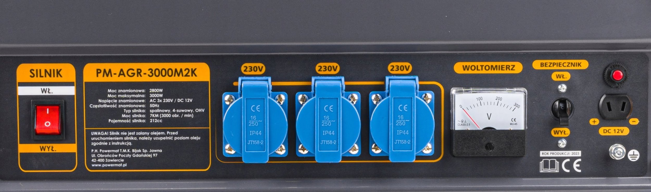 фото Бензиновий генератор PowerMat PM-AGR-3000M2K