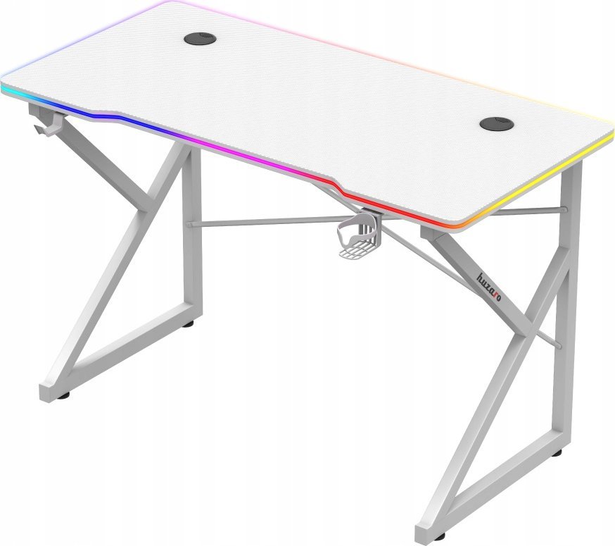 фото Геймерський ігровий стіл Huzaro Hero 1.7 RGB White