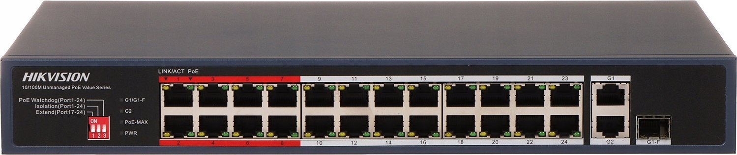 фото Коммутатор керований Hikvision DS-3E0326P-E/M(C)