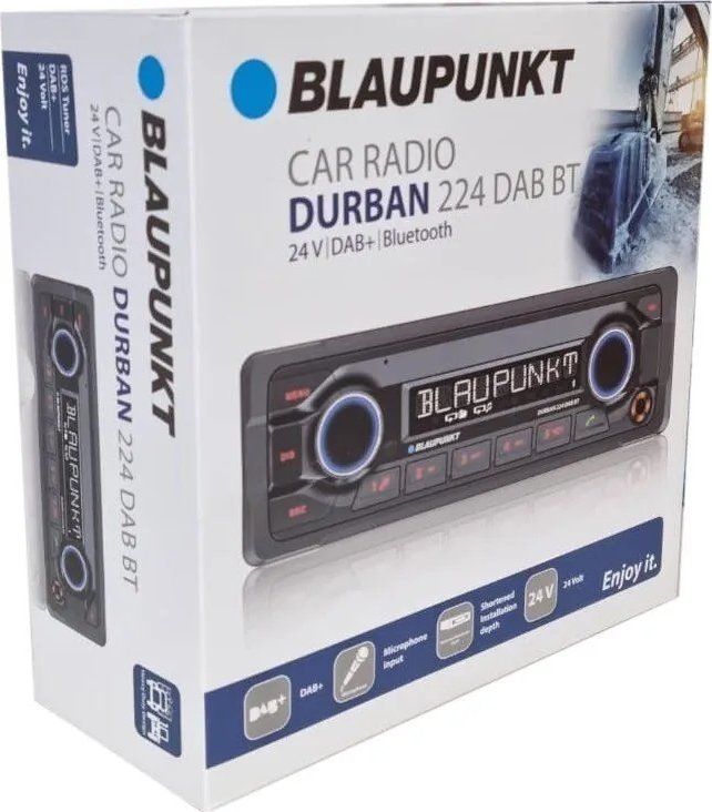 фото Бездискова MP3-магнітола Blaupunkt Durban 224 DAB BT