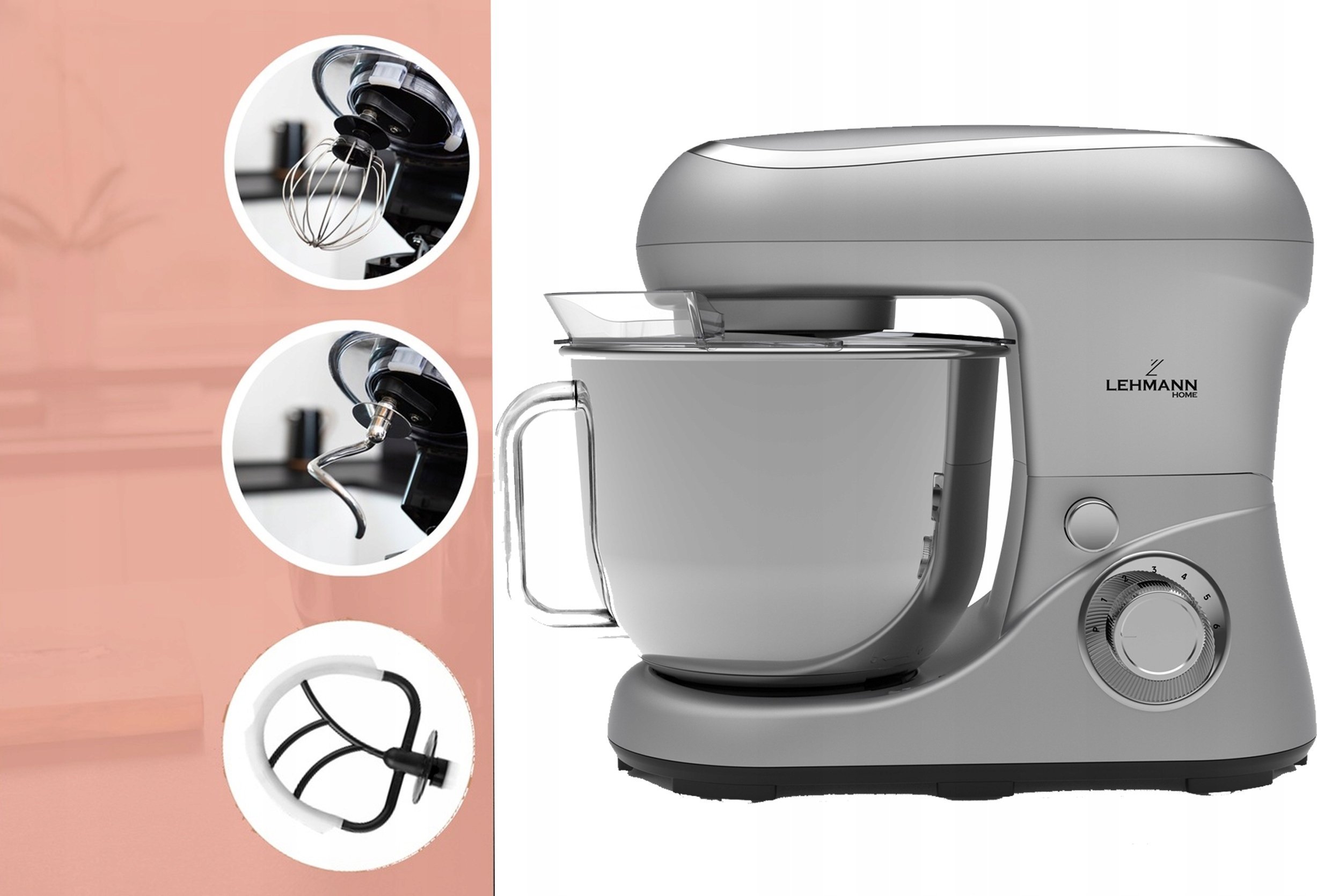 фото Міксер планетарний Lehmann LHOPM-1305C-S