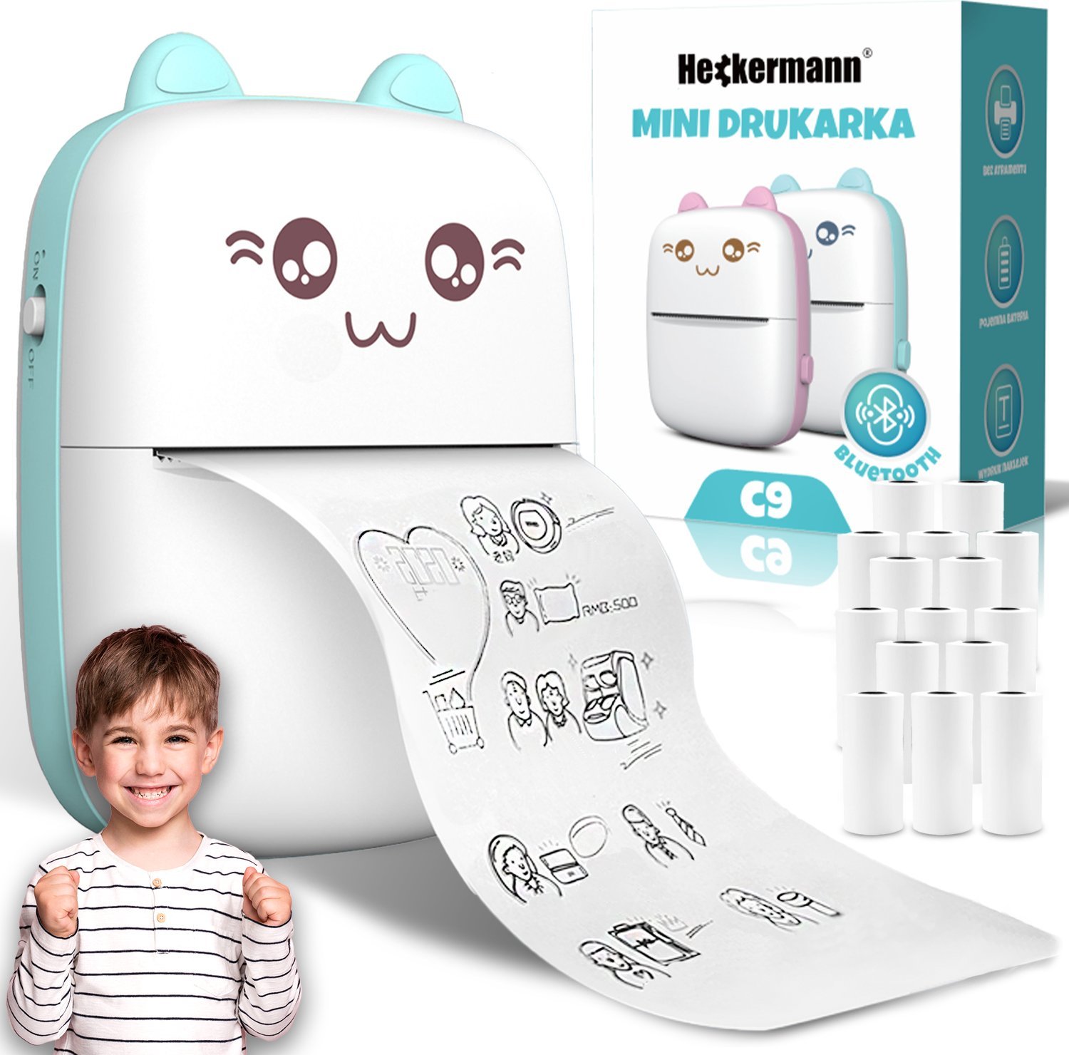 фото Принтер наклейок Heckermann C9 Blue