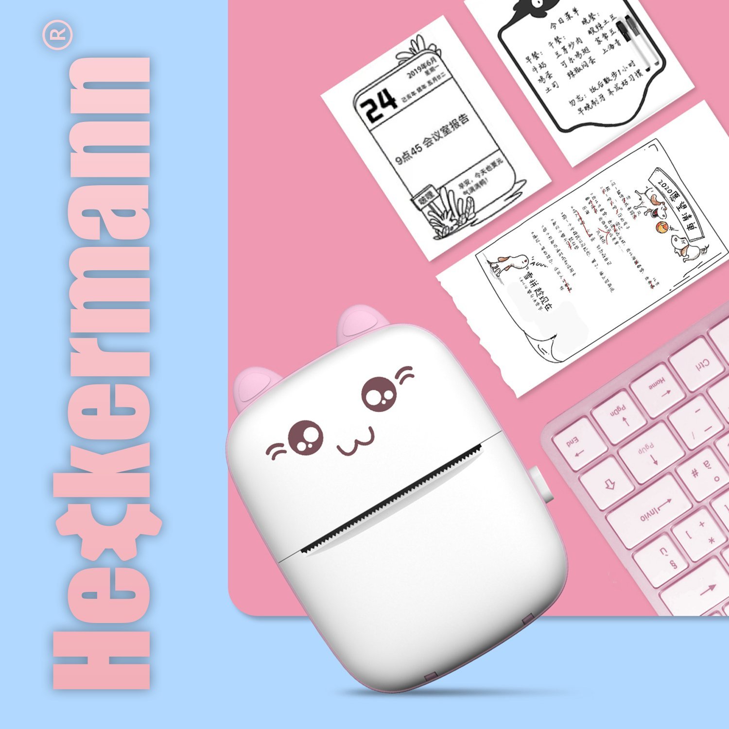 фото Принтер наклейок Heckermann C9 Pink