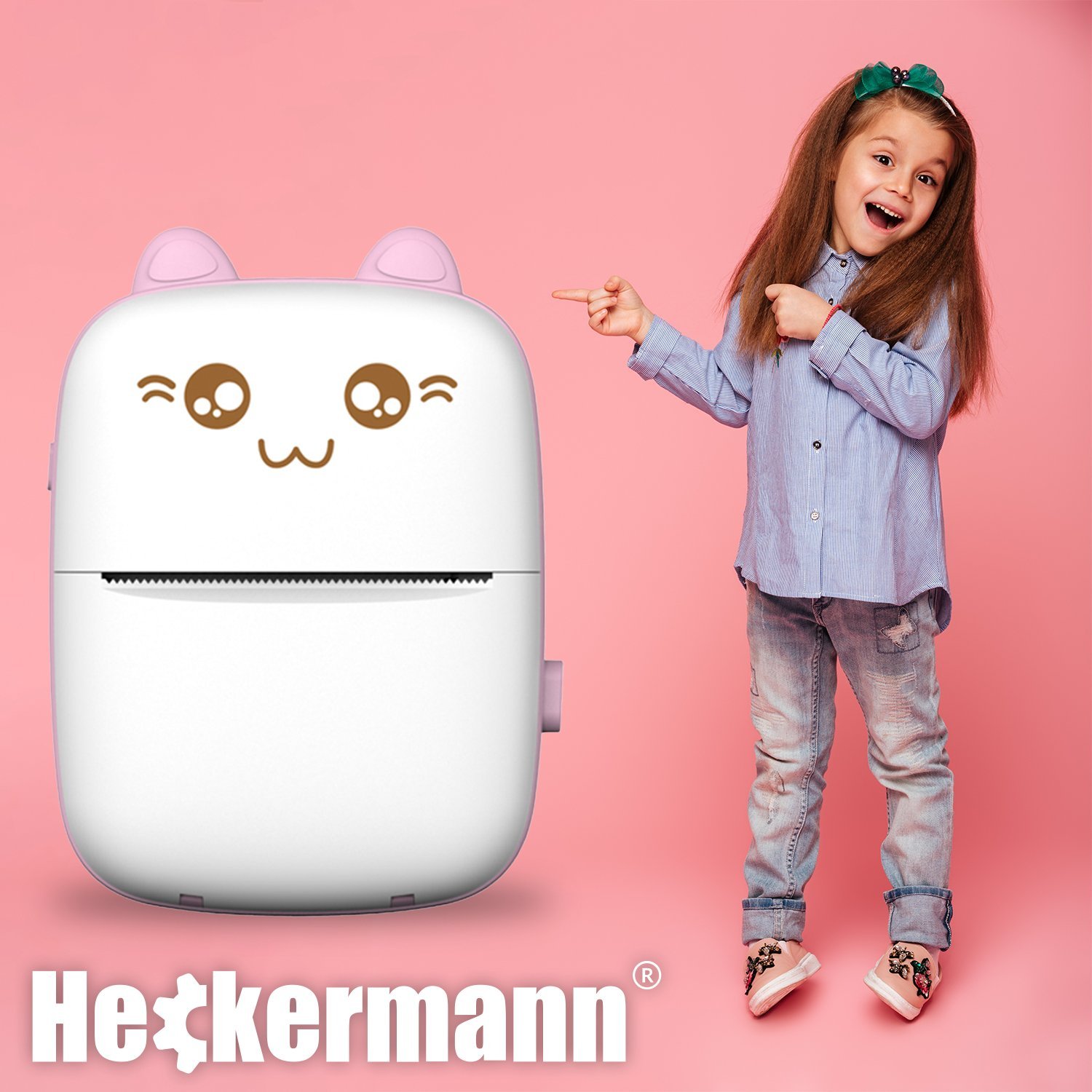 фото Принтер наклейок Heckermann C9 Pink