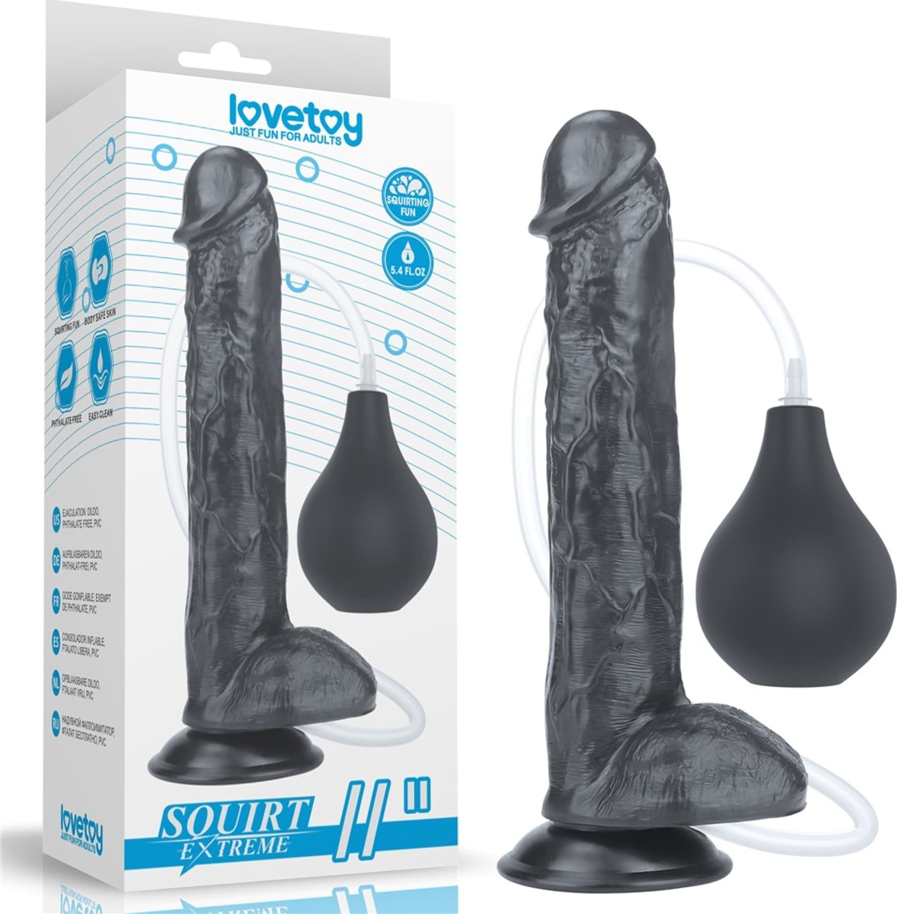 Beurer Dildo z przyssawką i z funkcją wytrysku 27,5cm Lovetoy