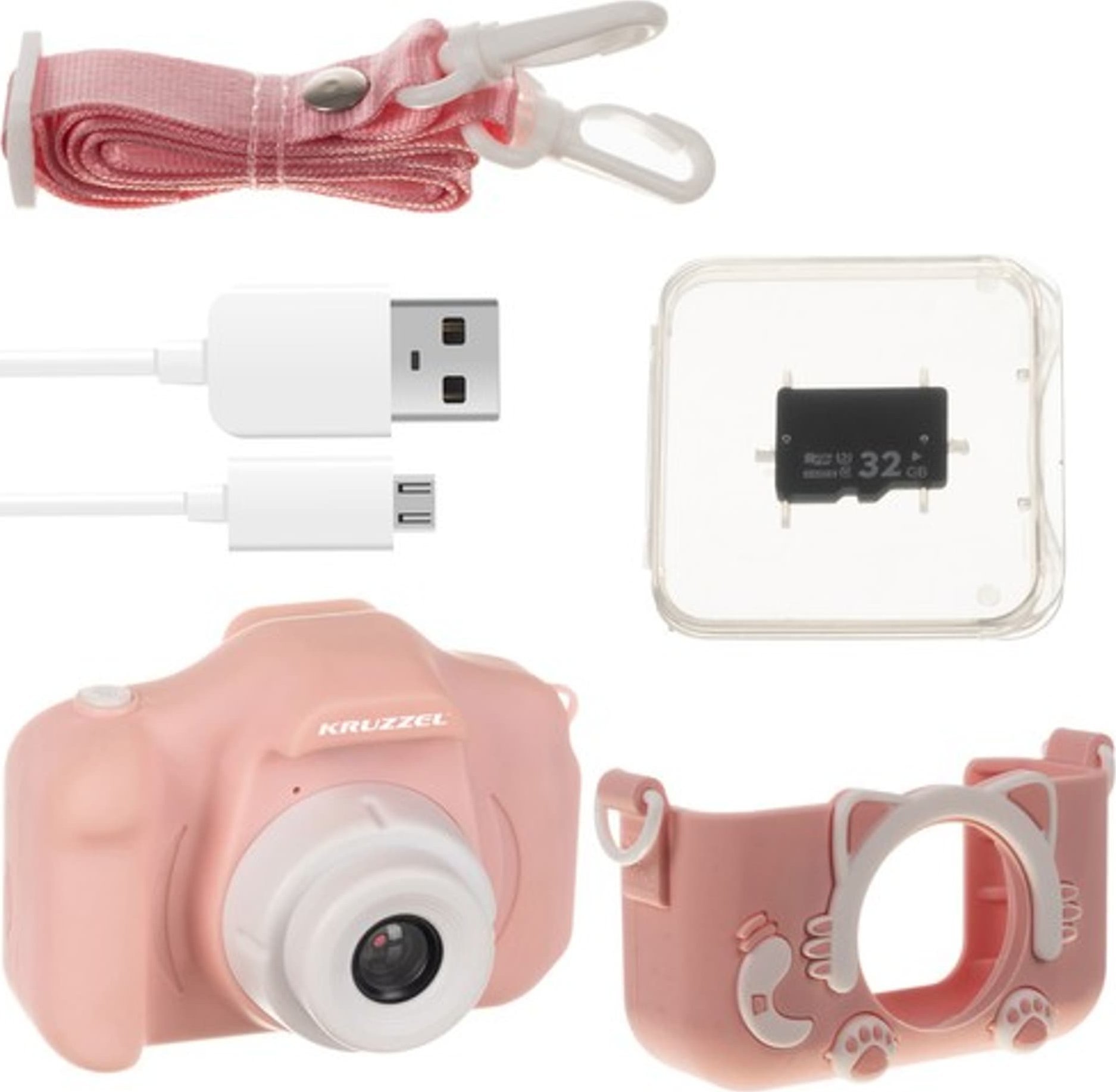 фото Рожевий фотоапарат для дітей Full HD