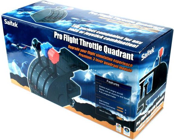 фото Панель управління Logitech G Saitek Pro Flight Throttle Quadrant (945-000015)