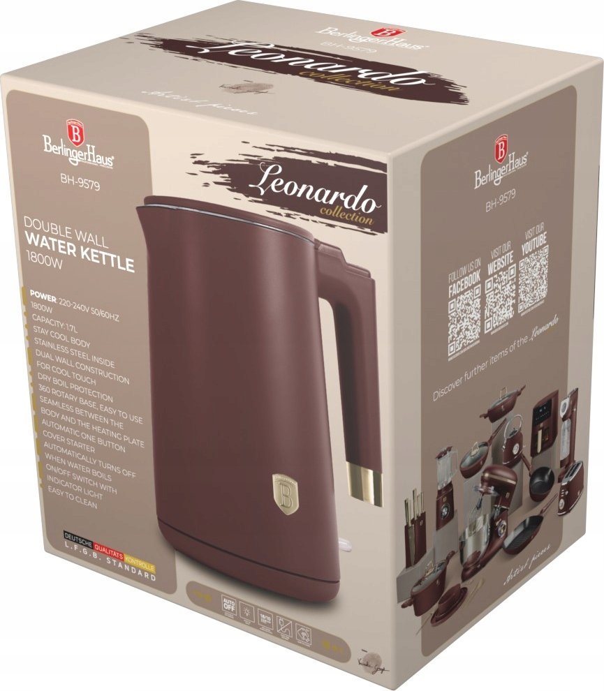 фото Електрочайник Berlinger Haus BH-9579 Leonardo