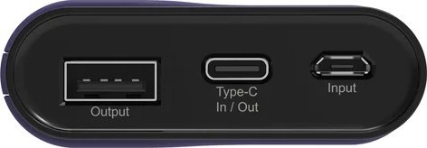 фото Зовнішній акумулятор (павербанк) Realpower PB-7500C 7.500mAh Navy Blue