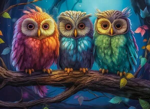 Castorland Puzzle 300 Three Little Owls CASTOR