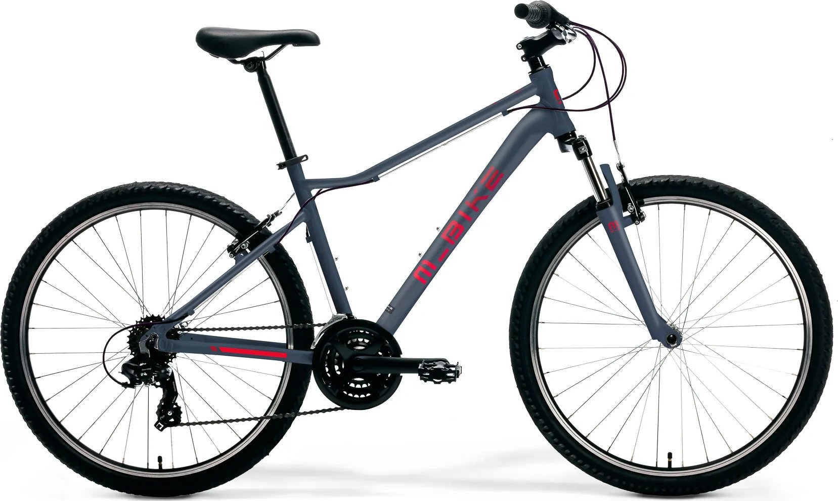 фото Дитячий двоколісний велосипед M-Bike TIN 26 10-V L Gray/Red