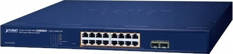 фото Комутатор некерований Planet GS-2210-16P2S