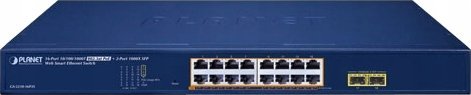 фото Комутатор некерований Planet GS-2210-16P2S