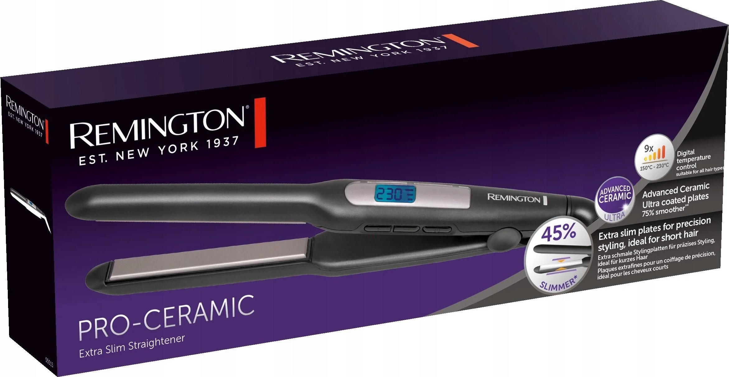 фото Стайлер (випрямляч) Remington Pro-Ceramic Extra Slim Straightener S5515