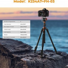 фото Підлоговий штатив K&F Concept K234A7 (KF4384)