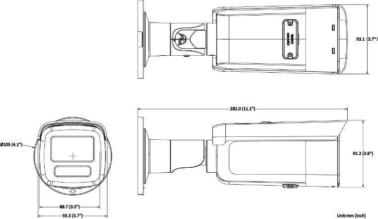 фото IP-камера відеоспостереження Hikvision DS-2CD2T66G2H-4I (2.8 мм)