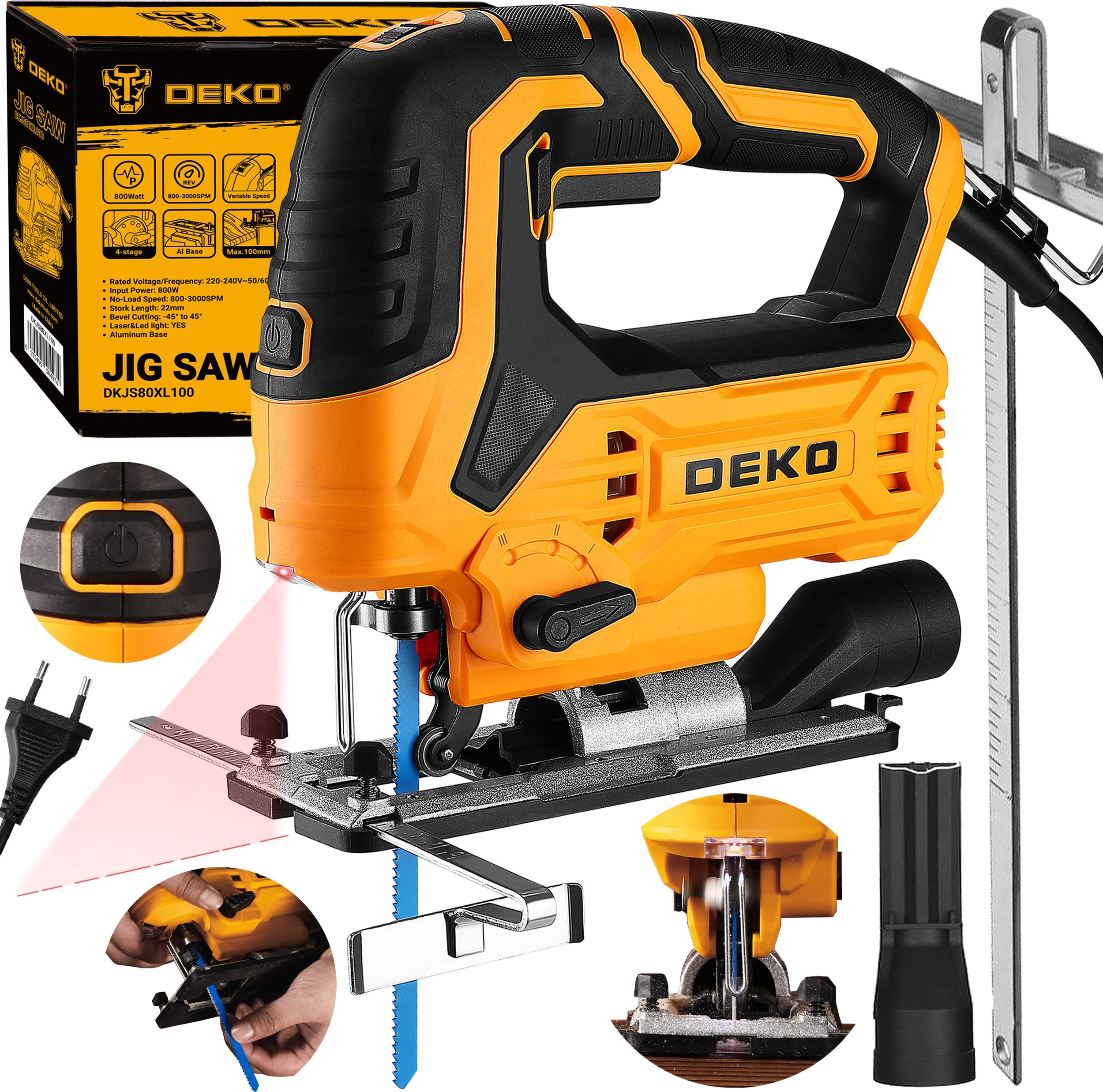 фото Електролобзик Deko DKJS80XL100