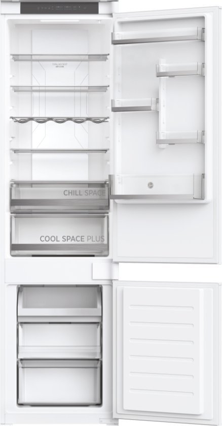 фото Холодильник з морозильною камерою Hoover HOBT5519EW